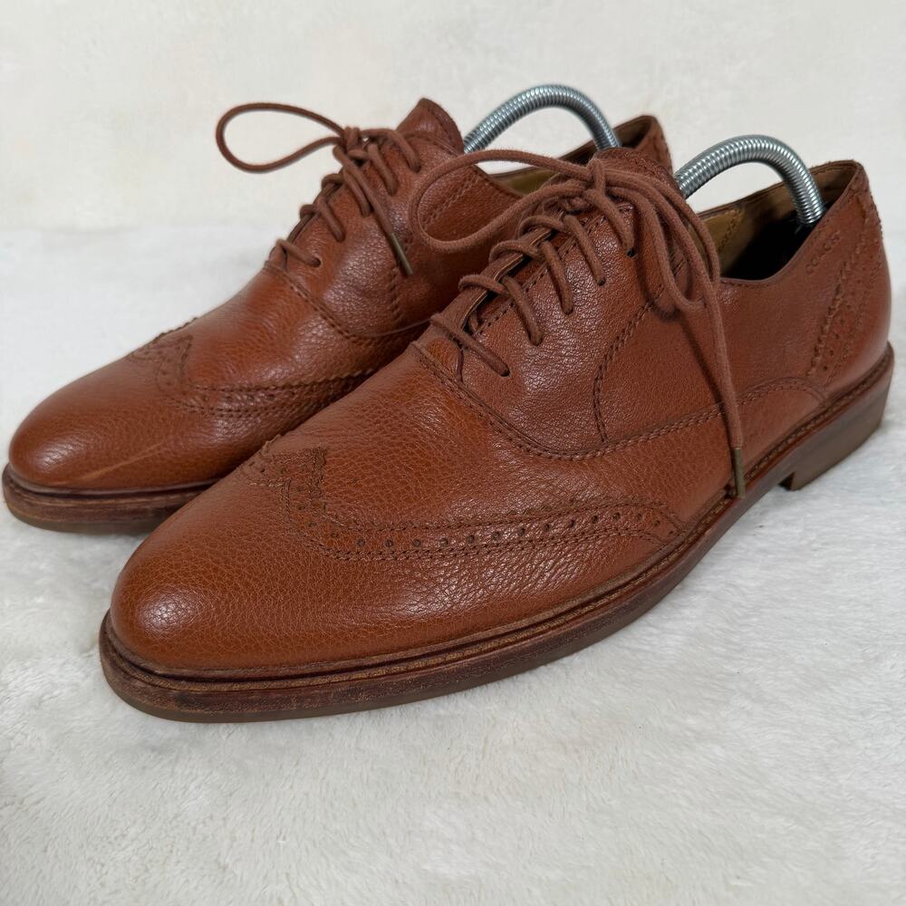 Coach Mens Griffin Brown Brogue Dress Shoes Size 11 Classic Office Business